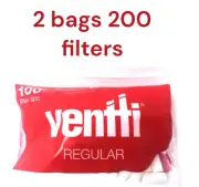 Ventti regular Red Filter 140 Filters X 2 Bags 280 Filters.
