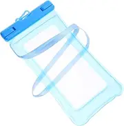 BEBEMOKO 1pc Mobile Waterproof Bag Mobile Phone Bag Inflatable Phone Bag Waterproof Phone Bag Waterproof Pouch Waterproof Bag for Phone Boat Phone Bag Phones Cases Phone Case Blue