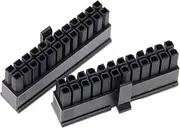 BIZOCA 3pcs Molex 3.0mm Pitch Small 5557 Plug MX3.0 6Pin 8Pin Male Connector Housing Double Row 43025 Rubber Shell 6P 12P 16P Terminals(3.0 Male 24Pin)