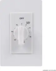 60-Minute In-Wall Spring Wound Countdown Timer Switch, Mechanical