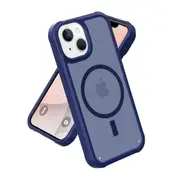IPhone 15 Plus Case,Compatible With MagSafe,Military-Grade Protective Case,Scratch-Resistant Back Cover-Blue