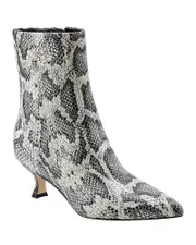 Marc Fisher Ltd. Women's Iggy 2 Pointed Toe Embossed Kitten Heel Booties