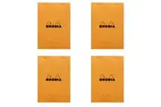 4x Rhodia No.16 A5 Meeting Notepad Office Stationery Writing Note Pad Orange