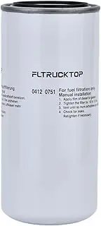 FLTRUCKTOP 04120751 Fuel filter fits for Deutz 5125 6120 6130 37.7 5120 5110C 5100C 5130TTV 5130 5120TTV 5115 5105 Replace 4131596 4406213 11643661 54315443 4131533 4131534