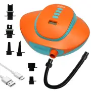 [EU Direct] FunWater SUPBoard Portable Surfboard Electric Air Pump, Lithium Battery Type 16PSI 12V DC Car Connector, Pad