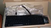 COMPUTER KEYBOARD BLACK WITH FEET & MOUSE COMBO Standard USB Wired