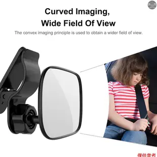 現貨 嬰兒汽車後視鏡，360°可調通用後視鏡，帶夾式靠背座椅後視鏡，適合嬰兒嬰兒幼兒兒童媽媽