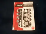 PARINI 17-PC STAINLESS STEEL CAROUEL SPICE RACK W/ GLASS JARS REVOLVING NEW