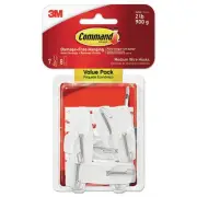Command 17065VPES 2 lbs Cap Med Metal General Purpose Wire Hooks - Wht 7/PK New