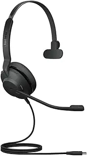 Jabra Evolve2 30 USB-C MS Mono On-Ear Wired Headset, Black