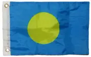 12x18 12"x18" Country of Palau Indoor/Outdoor Premium Quality Boat Grommets Flag