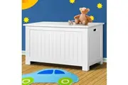 Keezi Kids Toy Box Chest Storage Blanket Children Clothes Room Organiser White