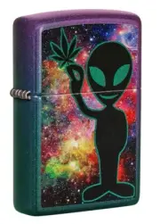 Zippo 49441, Alien Design, Classic Iridescent Finish Lighter, NEW