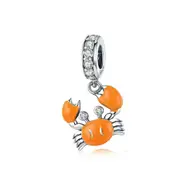Crab Charms for Women Jewelry Silver plating Charm Fit Bracelet