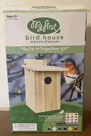 Nature's Way My First Bird House Build It Together Kit. NIB