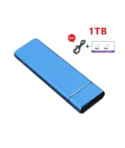 External 1TB Ssd High-Speed Solid State Drive Type-C/USB 3.1 Interface Blue