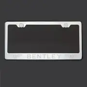 Polish Mirror Stainless Steel Bentley Laser Etched License Plate Frame Screw Cap (for: Bentley)