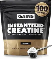 Gains in Bulk, Instantized Creatine, 100% Soluble, Muscle Building