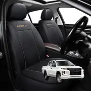 Car Seat Cover for Mitsubishi Triton Double Cab 2015-2023 (MQ MR) - Black