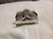 Beautiful Quist German Napkin Holder Versilbert