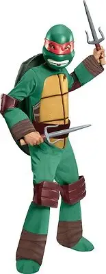 RUBIES COSTUMES TEENAGE MUTANT NINJA TURTLES DELUXE RAPHAEL COSTUME LARGE NEW
