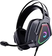 GAMEPOWER Kyruse PRO HiFi USB Gaming Headset - 7.1 Virtual Surround Sound, Wired RGB Led Headphones 53MM Drivers, Comfort Design, 360 Spatial Audio, Noise Cancelling Mic, Laptop, PC, Black