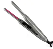 Mini Hair Curler Pencil Hair Straightener 2 in 1 Ceramic Thinnest Narrow Flat Iron with LED Display for Short Beard and Hair