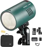AD100pro Strobe Flash Light Portable 100Ws 2600mAh Battery 2.4G Wilreless X System 1/8000 HSS 0.01-1.5s Recycling 360 Full Power Flashes for Photography Shooting Studio (AD100P-GR)