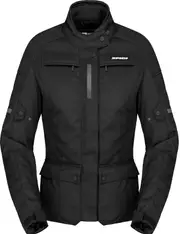 Spidi Traveler 3 Dark Edition, textile jacket H2Out women , color: Black , size: M