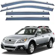 4Pcs Car Wind Deflectors for Subaru for Outback Mk4-Br-Bm 2010-2014, Side Window Ventilated Visors Rain Deflector