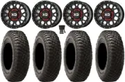 KS135 Grenade Black 15" Wheels 30" BFG KM3 Tires Polaris RZR XP 1000 / PRO XP