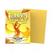 (100-Pack) Dragon Shield Standard Size Gaming Card Sleeves - YELLOW MATTE