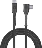 Bonelk Long-Life Easy Grip USB-C to USB-C Right Angle 100W 3m Cable Black