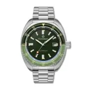 NEW Men's CORTEBERT Clipper Malachite Green Automatic Date 42mm All Steel Watch