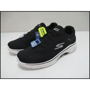 SKECHERS GO WALK 7 健走鞋 休閒鞋 氣墊 男款 免綁鞋帶 黑白 216636BKW