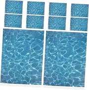 10pcs DIY Water Ripple Effect Stickers Realistic Fake Water for Micro Landscape Decor Architectural Models and Table Projects