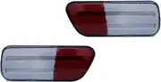 CLZCNQLX 2PCS Rear Bumper Reflector Backup Reverse Light Cover Housings Compatible forChrysler PT Cruiser 2006-2010(Clear Lens)