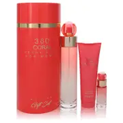 Perry Ellis 360 Coral by Perry Ellis Gift Set -- 3.4 oz Eau de Parfum Spray + .25 oz Mini EDP Spray + 3 oz Shower Gel for Women