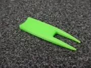 Golf Divot Repair Tool and Club Support
