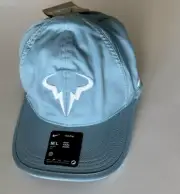 Nike Dri Fit Rafa Hat M/L Nadal Tennis Club Cap FB5600-464 Denim Turquoise NWT
