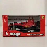 Ferrari SF21 F1 2021 Diecast Car Charles Leclerc 16 BBURAGO
