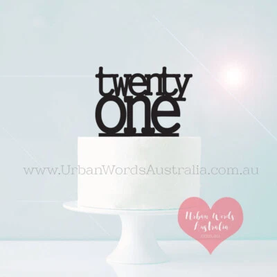 Block Twenty One - Cake Topper