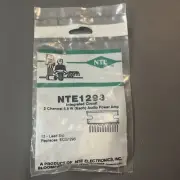 1 Each ~ NTE1293 ~ Integrated Circuit Dual Audio Power Amp, 5.8W/Ch ~ NOS