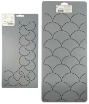 Quilting Stencils Clamshell Quilt Pattern Background & Border Quilters Template