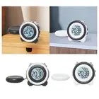 Digital Alarm Clock Date Week Display 2 Alarms Setting for Desk Beside Shelf