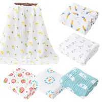 在飛比找ETMall東森購物網優惠-Colorland-澎澎紗六層紗布抱被蓋毯 嬰兒多功能水洗印