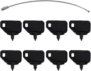 8pcs Ignition Key Set Compatible with Toro TimeCutter Zero Turn and Exmark Mowers - Replaces 62-7770, 103-2106, 63-8360 - Fits Multiple Models