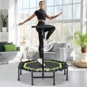Foldable Rebounder Trampoline for Adults, 40/42/ 45” Mini 42IN-With T Handle