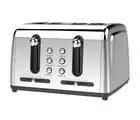 Brentwood Select TS-446S Extra Wide Slot 4-Slice Toaster, Stainless Steel