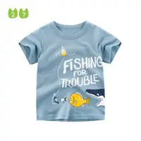 在飛比找ETMall東森購物網優惠-27kids夏裝鯊魚男童半袖寶寶T恤